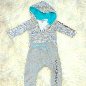 Calvin Klein 3-6 months boys pants & hoodie set
